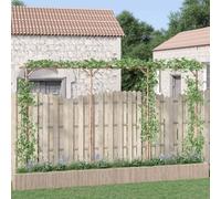 Berkfield Home Pergola Bamboo 385x40x205 cm in Brown | Size: 385 x 40 x 205 cm Berkfield Home Brown 385 x 40 x 205 cm
