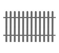 Berkfield Home Picket Fence WPC 200x120 cm in Grey Berkfield Home Grey 200x120 cm