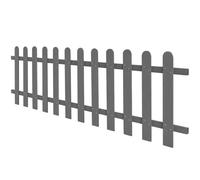 Berkfield Home Picket Fence WPC 200x60 cm in Grey Berkfield Home Grey 200x60 cm