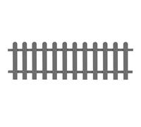 Berkfield Home Picket Fence WPC 200x60 cm in Grey Berkfield Home Grey 200x60 cm