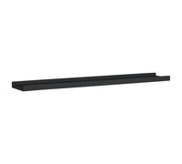 Berkfield Home Picture Frame Ledge Shelves 2 pcs Black 80x9x3 cm MDF | Size: 80 x 9 x 3 cm Berkfield Home Black 80 x 9 x 3 cm