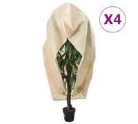 Berkfield Home Plant Fleece Covers with Zip 4 pcs 70 g/m¬≤ 3.93x3 m in Beige Berkfield Home Beige
