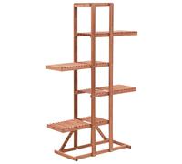 Berkfield Home Plant Stand Cedar Wood 86x36x139 cm in Brown | Size: 86 x 36 x 139 cm Berkfield Home Brown 86 x 36 x 139 cm