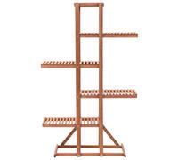Berkfield Home Plant Stand Cedar Wood 86x36x139 cm in Brown | Size: 86 x 36 x 139 cm Berkfield Home Brown 86 x 36 x 139 cm