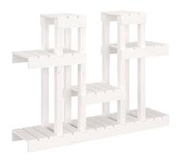 Berkfield Home Plant Stand White 104.5x25x77.5 cm Solid Wood Pine Berkfield Home White 104.5x25x77.5 cm