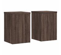 Berkfield Home Plant Stands 2 pcs Brown Oak 20x20x30 cm Engineered Wood | Size: 20 x 20 x 30 cm Berkfield Home Brown 20 x 20 x 30 cm