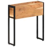 Berkfield Home Planter 60x20x68 cm Solid Acacia Wood in Black | Size: 60 x 20 x 68 cm Berkfield Home Black 60 x 20 x 68 cm