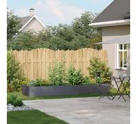 Berkfield Home Planter Anthracite 280x80x40 cm Steel in Dark Grey | Size: 280 x 80 x 40 cm Berkfield Home Dark Grey 280 x 80 x 40 cm