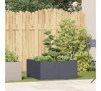 Berkfield Home Planter Anthracite 80x80x40 cm Cold-rolled Steel in Dark Grey | Size: 80 x 80 x 40 cm Berkfield Home Dark Grey 80 x 80 x 40 cm