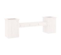 Berkfield Home Planter Bench White 184.5x39.5x56.5 cm Solid Wood Pine Berkfield Home White 184.5x39.5x56.5 cm