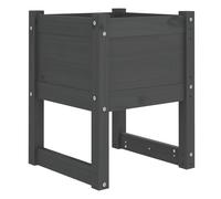 Berkfield Home Planter Grey 40x40x52.5 cm Solid Wood Pine Berkfield Home Grey 40x40x52.5 cm