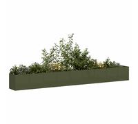 Berkfield Home Planter Olive Green 360x40x40 cm Cold-rolled Steel | Size: 360 x 40 x 40 cm Berkfield Home Multicolor 360 x 40 x 40 cm