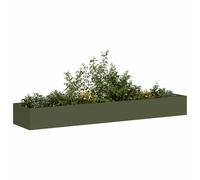 Berkfield Home Planter Olive Green 360x80x40 cm Steel | Size: 360 x 80 x 40 cm Berkfield Home Multicolor 360 x 80 x 40 cm
