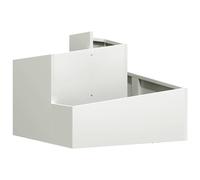 Berkfield Home Plastic Planter White Plastic Medium Decorative Inlays Berkfield Home White