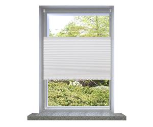Berkfield Home Plisse Blind 100x125cm White Pleated Blind | Size: 100x125 cm Berkfield Home White 100x125 cm