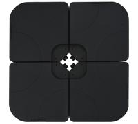 Berkfield Home Portable Parasol Base Sand / Water Filled 60 L in Black Berkfield Home Black