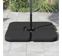 Berkfield Home Portable Parasol Base Sand / Water Filled 60 L in Black Berkfield Home Black