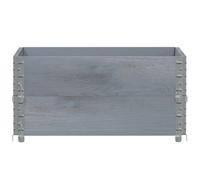 Berkfield Home Practical Garden Planter Grey 80x60 cm Solid Wood Pine Berkfield Home Grey 80x60 cm