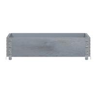 Berkfield Home Practical Garden Planter Grey 80x60 cm Solid Wood Pine Berkfield Home Grey 80x60 cm