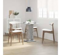 Berkfield Home Premium Bistro Table Grey Sonoma 60x60x75 cm Engineered Wood | Size: 60 x 60 x 75 cm Berkfield Home Grey 60 x 60 x 75 cm