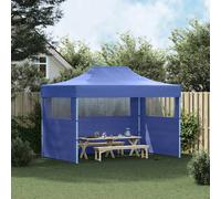 Berkfield Home Professional Folding Party Tent with 3 Sidewalls 3x4 m Steel Blue Berkfield Home Blue