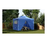 Berkfield Home Professional Folding Party Tent with 4 Sidewalls 3x4 m Steel Blue Berkfield Home Blue
