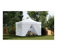 Berkfield Home Professional Folding Party Tent with 4 Sidewalls 3x4 m Steel White Berkfield Home White