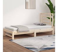 Berkfield Home Pull-out Day Bed 2x(90x200) cm Solid Wood Pine in Brown Berkfield Home Brown