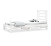 Berkfield Home Pull-out Day Bed White 2x(90x200) cm Solid Wood Pine Berkfield Home White