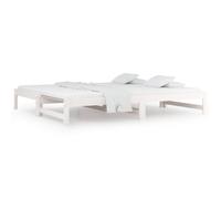Berkfield Home Pull-out Day Bed White 2x(90x200) cm Solid Wood Pine Berkfield Home White