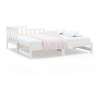 Berkfield Home Pull-out Day Bed White 2x(90x200) cm Solid Wood Pine Berkfield Home White
