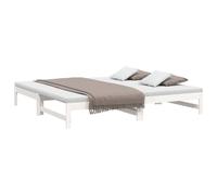 Berkfield Home Pull-out Day Bed White 2x(90x200) cm Solid Wood Pine Berkfield Home White