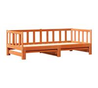 Berkfield Home Pull-out Day Bed without Mattress Wax Brown 2x(90x190) cm Berkfield Home Brown