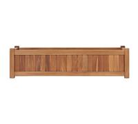 Berkfield Home Raised Bed 100x30x25 cm Solid Teak Wood in Brown | Size: 100 x 30 x 25 cm Berkfield Home Brown 100 x 30 x 25 cm