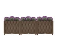 Berkfield Home Raised Bed 120x40x38 cm Polypropylene in Brown | Size: 120 x 40 x 38 cm Berkfield Home Brown 120 x 40 x 38 cm