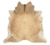 Berkfield Home Real Cow Hide Rug 150x170 cm Beige | Size: 100 cm diameter Berkfield Home Beige 100 cm diameter