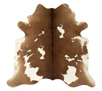 Berkfield Home Real Cow Hide Rug Brown & White 150x170 cm | Size: 100 cm diameter Berkfield Home Multicolor 100 cm diameter