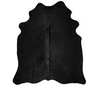 Berkfield Home Real Cowhide Rug Black 180x220 cm | Size: Medium Berkfield Home Black Medium