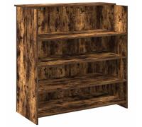 Berkfield Home Reception Desk Smoked Oak 100x50x103.5 cm Engineered Wood in Brown Berkfield Home Brown 100x50x103.5 cm