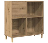 Berkfield Home Record Cabinet Artisan Oak 84.5x38x89 cm Engineered Wood in Brown Berkfield Home Brown 84.5x38x89 cm
