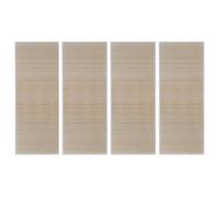 Berkfield Home Rectangular Natural Bamboo Rugs 4 pcs 120x180 cm in Beige | Size: 100 cm diameter Berkfield Home Beige 100 cm diameter