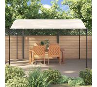 Berkfield Home Regardless Canopy Cream 4x3 m 180 g/m ² Fabric & Steel in Beige Berkfield Home Beige