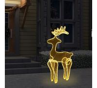 Berkfield Home Reindeer Christmas Decoration with Mesh 306 LEDs 60x24x89cm | Size: 60 x 24 x 89 cm Berkfield Home Multicolor 60 x 24 x 89 cm