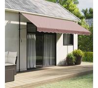 Berkfield Home Replacement Fabric for Awning Valance Brown Stripe 4 m Berkfield Home Brown