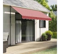 Berkfield Home Replacement Fabric for Awning Valance Burgundy Stripe 3 m in Red Berkfield Home Red