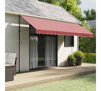 Berkfield Home Replacement Fabric for Awning Valance Burgundy Stripe 4.5 m in Red Berkfield Home Red