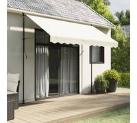 Berkfield Home Replacement Fabric for Awning Valance Cream Stripe 3 m Berkfield Home Cream