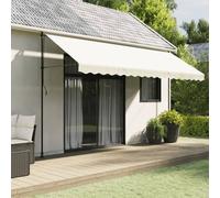 Berkfield Home Replacement Fabric for Awning Valance Cream Stripe 4.5 m Berkfield Home Cream