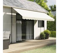 Berkfield Home Replacement Fabric for Awning Valance Cream Stripe 4 m Berkfield Home Cream