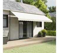 Berkfield Home Replacement Fabric for Awning Valance Cream Stripe 5 m Berkfield Home Cream
